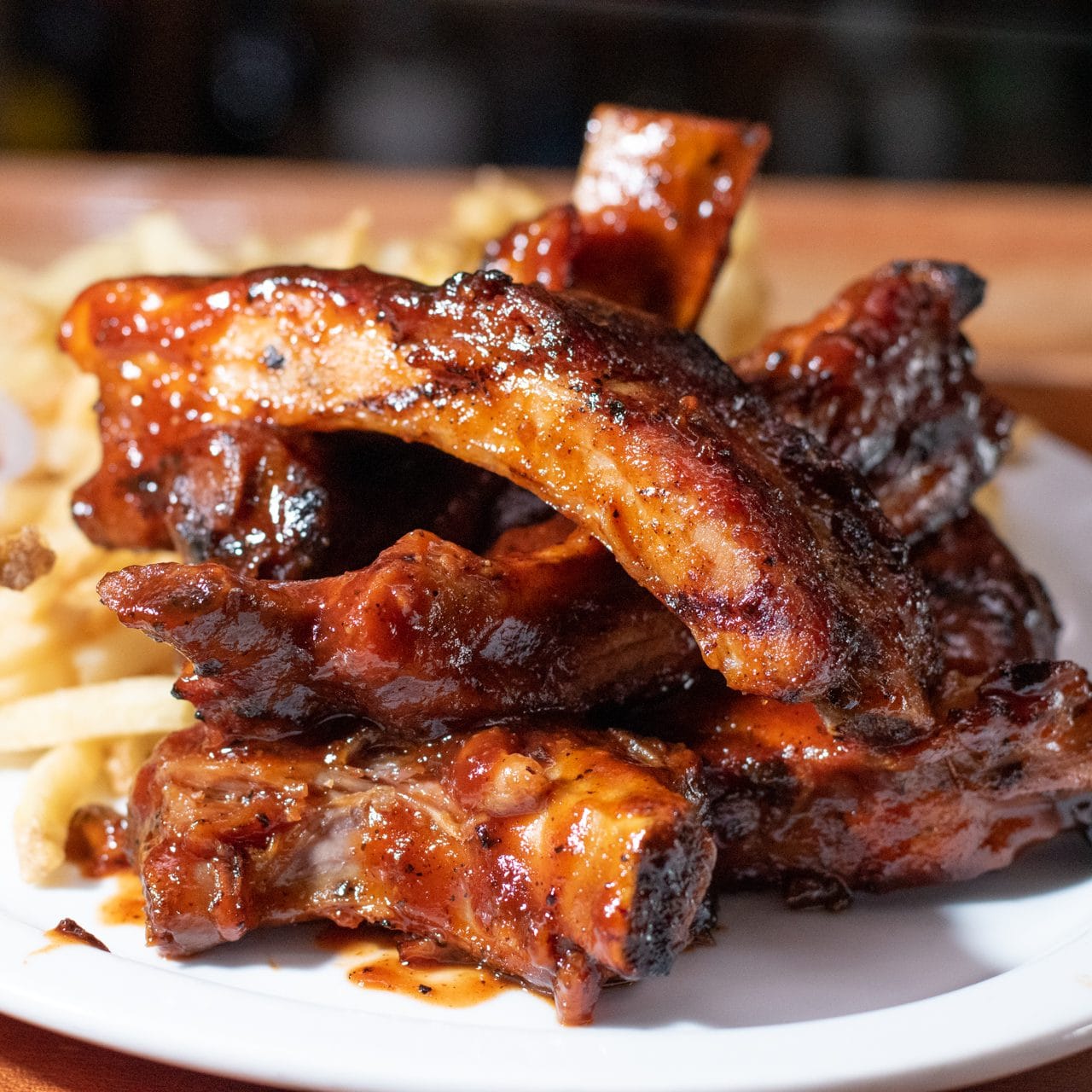 Melody Restaurant - Baby Back Ribs and Fries