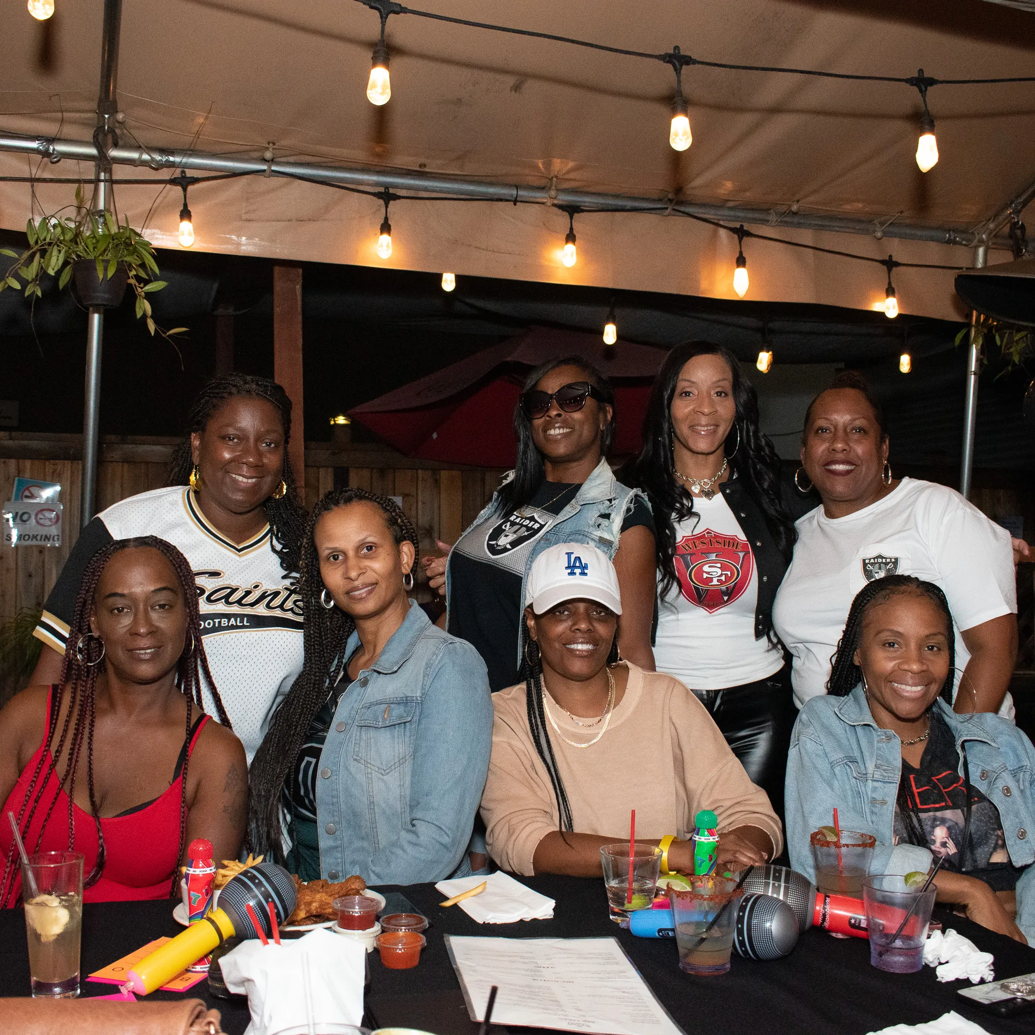 Large group dining patio near LAX