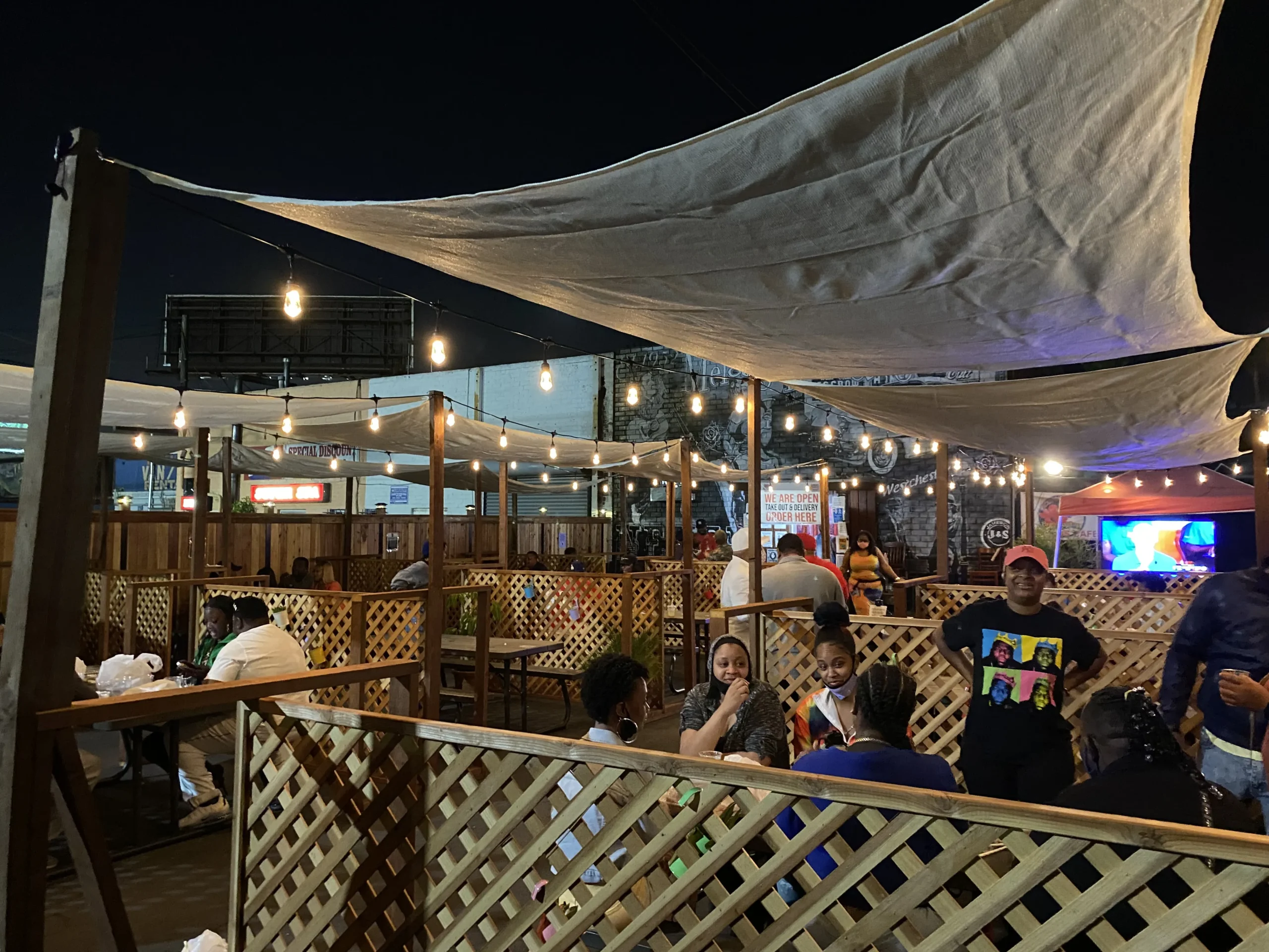 Outdoor private event patio rental near LAX