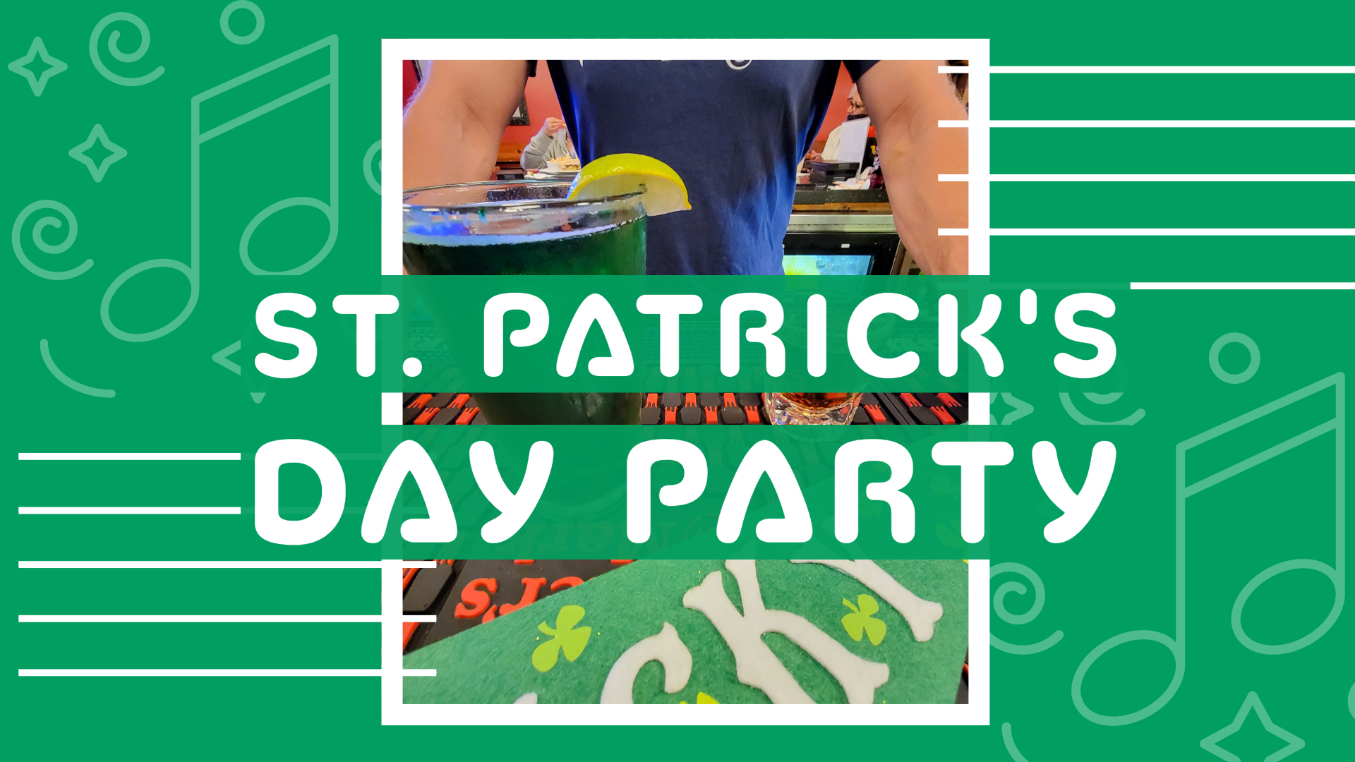 St. Patrick's Day Party with Special Food Menu Promo Image
