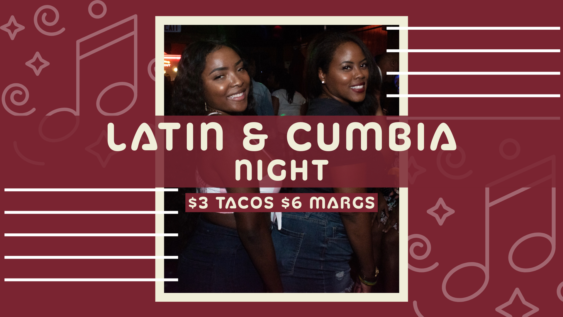 promo image for our latin and cumbia night