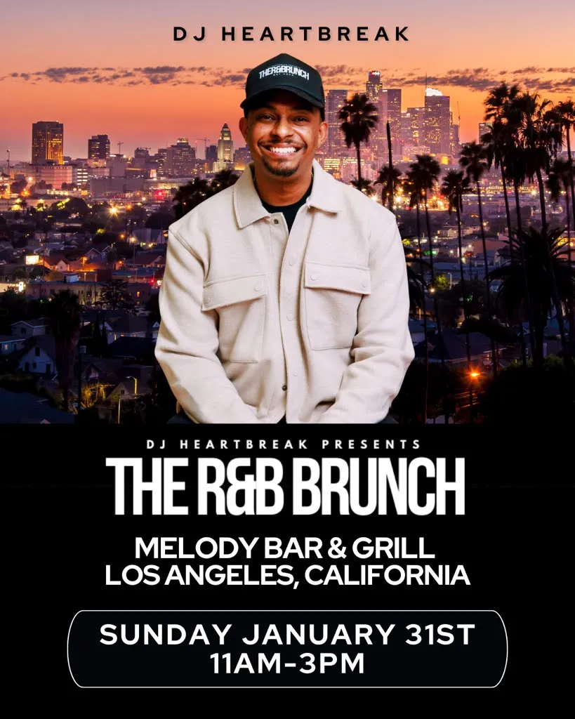 R&B Brunch Day Party Los Angeles at Melody Bar & Grill with DJ Heartbreak