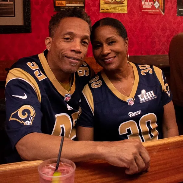 Crowd watching the Super Bowl at Melody Bar and Grill West Los Angeles